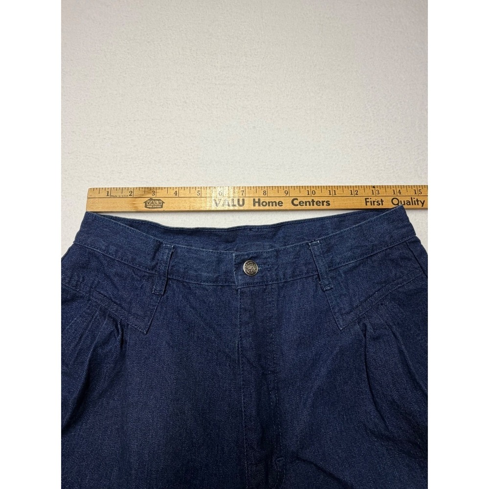 Vintage Adventure In Paradise Mom Jeans 90s High Waist Tapered Dark Wash 28 - Picture 9 of 10